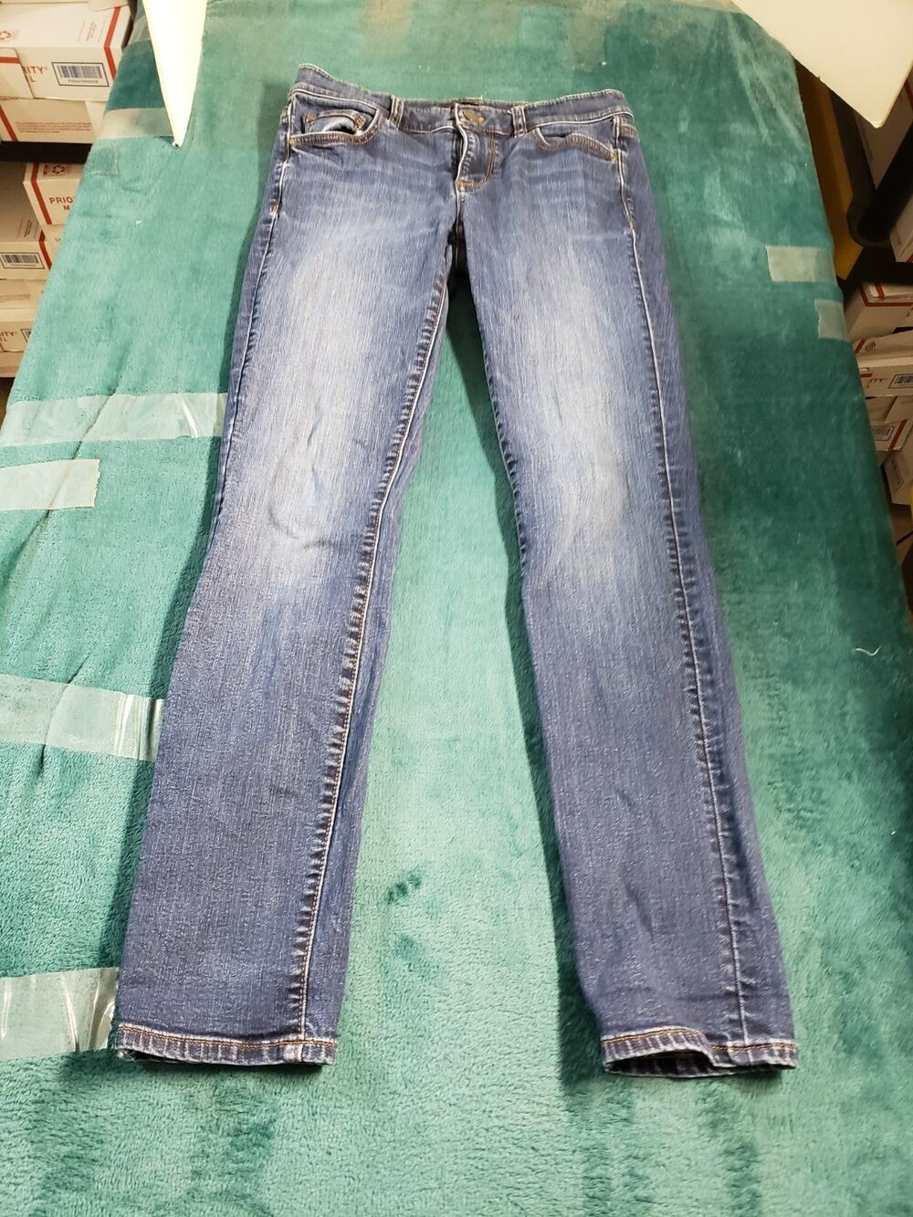 Ann Taylor Jeans Size 4 Womens Blue Pants Ladies Denim Mid Rise The Skinny